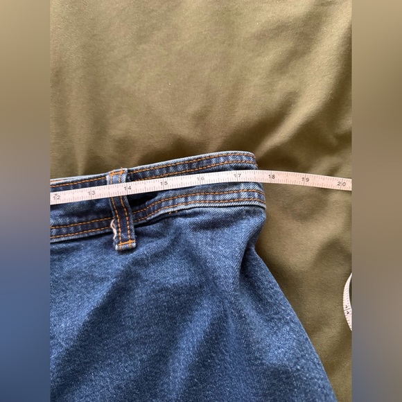 High-Rise Sailor Wide Leg Ankle Jeans - Dark Wash 14 - Picture 6 of 8